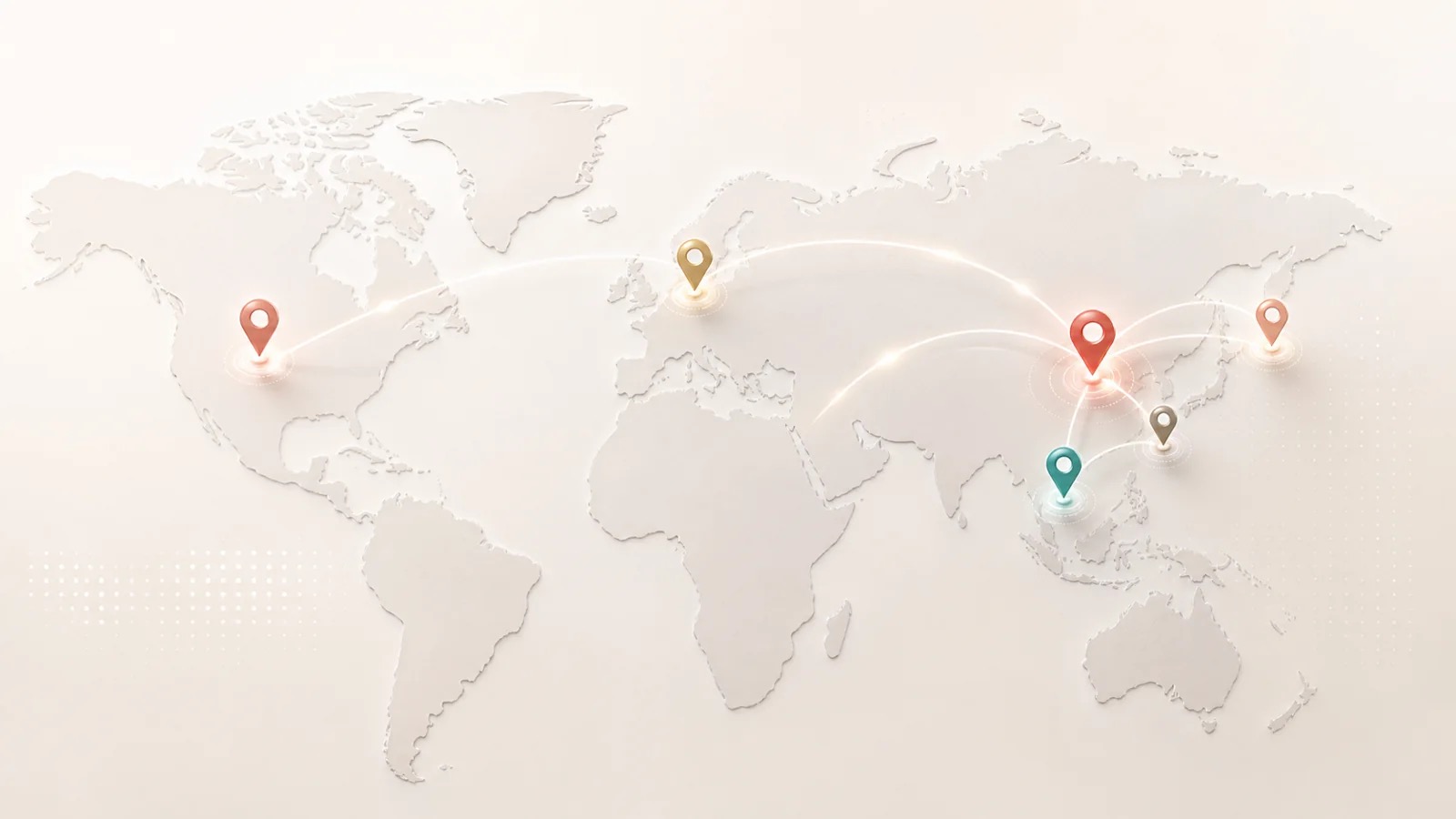 Anmua global office and service network map